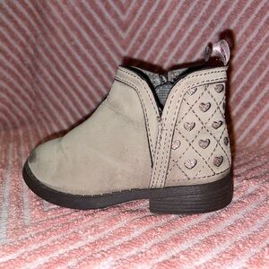 OshKosh B'gosh Tan Suede Ankle Boots with Western Flair